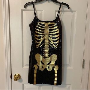 Halloween skeleton dress
